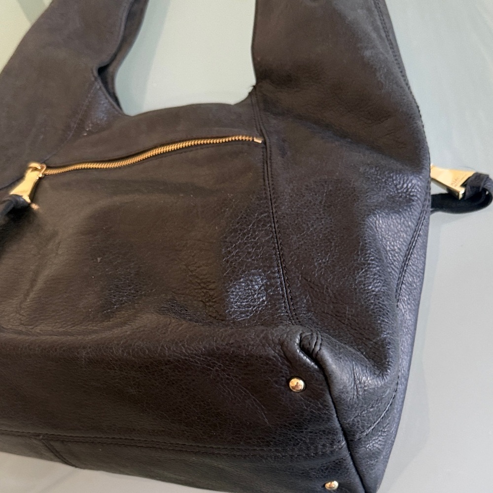 Aimee Kestenberg Slouchy Hobo Bag Black Leather Designer Hobo Bag - Picture 4 of 16